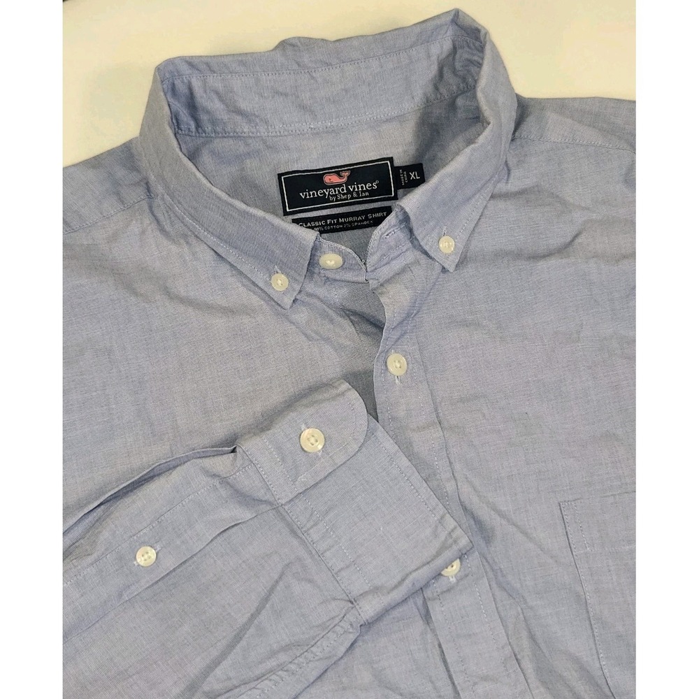 Vineyard Vines Murray Shirt Mens XL Blue Casual‎ Office